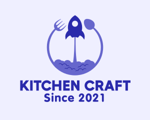 Rocket Kitchen Utensils logo design