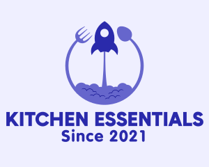 Rocket Kitchen Utensils logo design