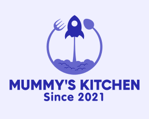 Rocket Kitchen Utensils logo design