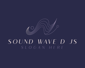 Gradient Waves Agency logo design