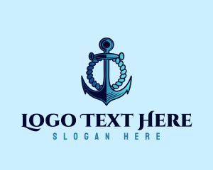 Rope Nautical Anchor logo