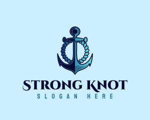 Rope Nautical Anchor logo