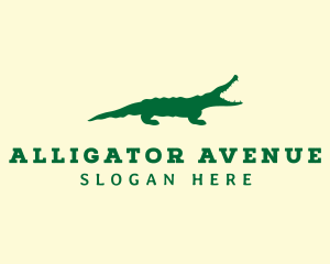 Wild Alligator Reptile logo