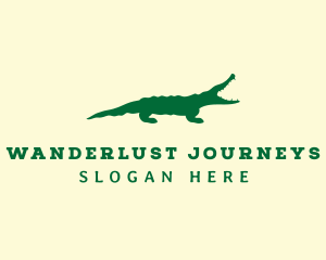 Wild Alligator Reptile logo