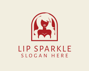 Seductive Woman Lips logo design