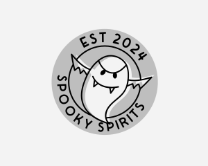 Spooky Ghost Vampire logo design