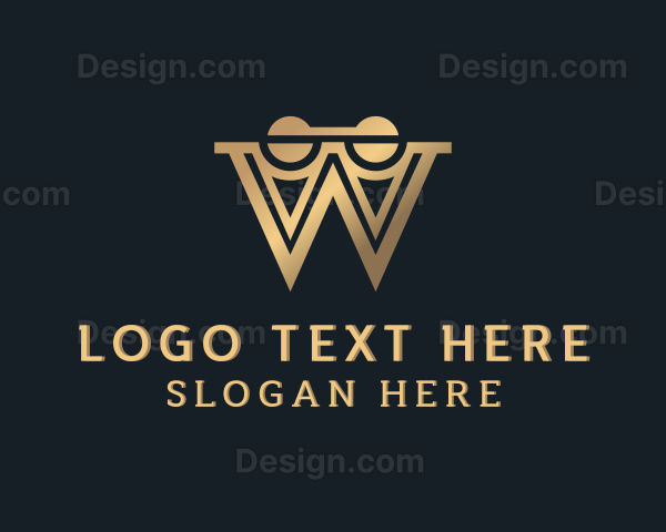 Structure Law Firm Letter W Logo