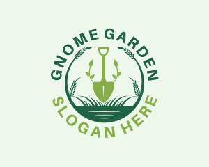 Gardener Plant Shovel logo design