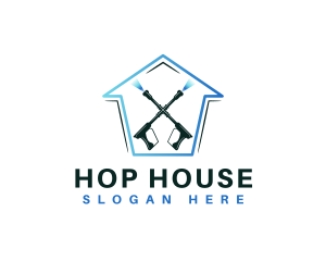 Pressure Wash House  logo design