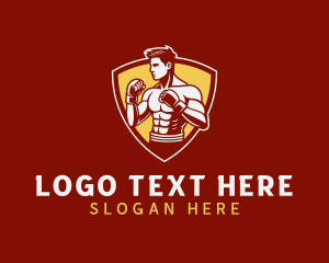 Fitness Boxer Man logo