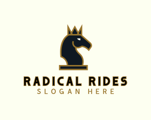 Royal Horse Chess logo design