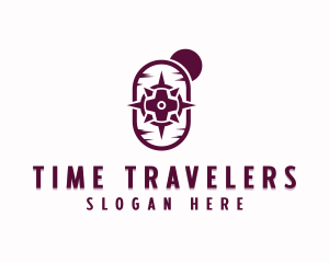 Traveler Compass Locator logo design