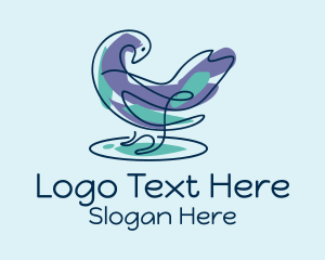 Pigeon Bird Doodle  logo