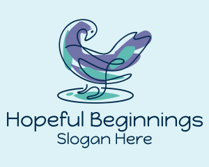 Pigeon Bird Doodle  logo