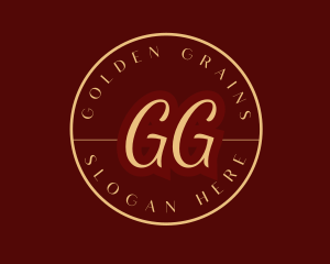 Golden Beauty Boutique logo design