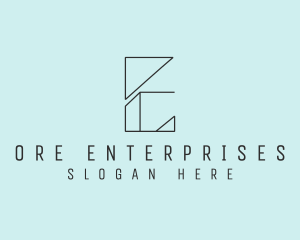 Letter E Business Company logo design