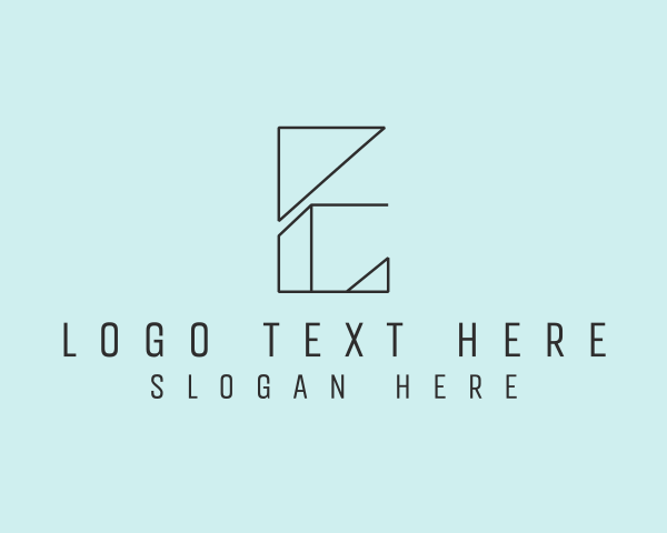 Letter E logo example 3