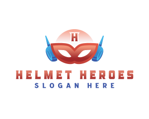 Mask Hero Power logo design
