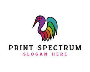 Colorful Bird Animal logo design