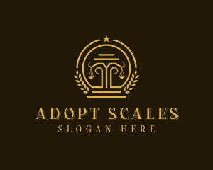 Justice Scale Attorney logo design