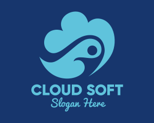 Human Sky Cloud  logo design