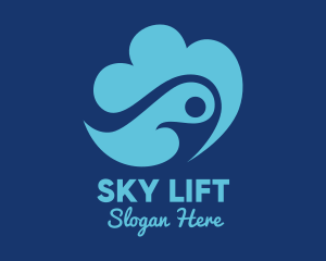 Human Sky Cloud  logo design