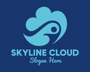 Human Sky Cloud  logo design