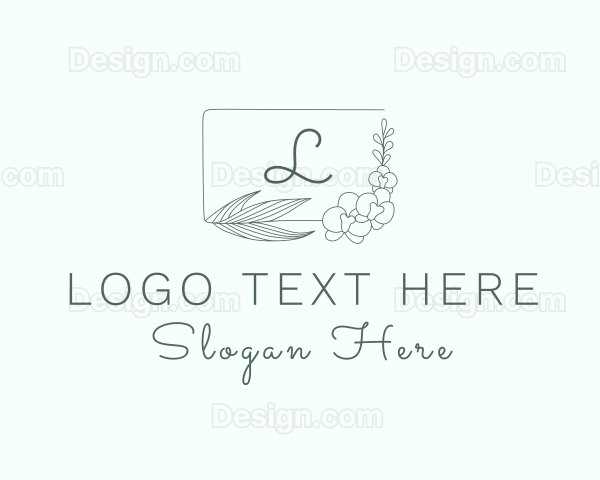 Floral Nature Frame Logo