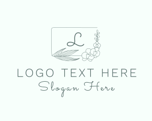 Floral Nature Frame Logo