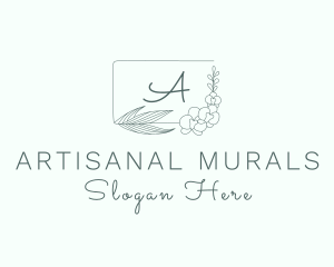 Floral Nature Frame logo design