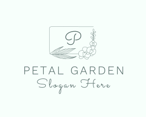 Floral Nature Frame logo design