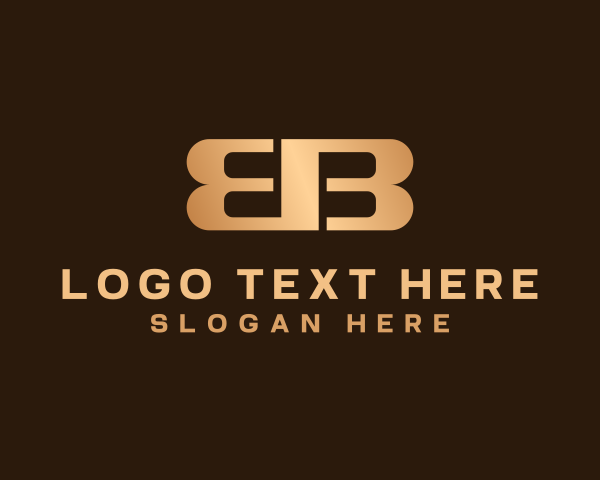 Letter EB logo example 4