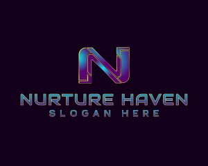 Cyber Software Letter N  logo design