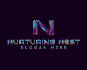 Cyber Software Letter N  logo design