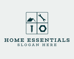 Home Construction Tools logo design