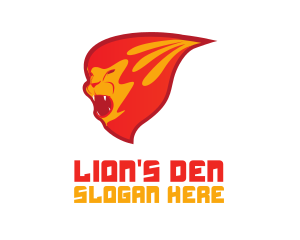 Red Lion Flame logo design