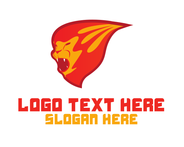 Lion Head logo example 3