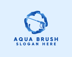 Blue Utility Washer logo design