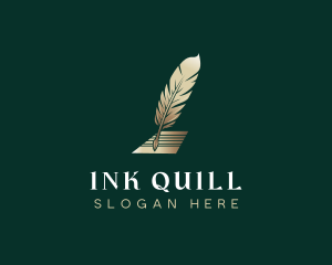 Quill Feather Note logo design