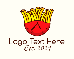 French Fries Clock  logo