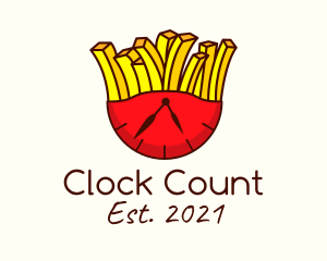 French Fries Clock  logo