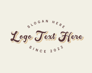 Simple Retro Script Logo