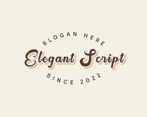 Simple Retro Script logo design