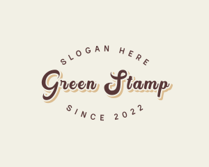 Simple Retro Script logo design