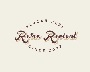 Simple Retro Script logo