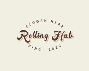 Simple Retro Script logo design