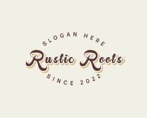 Simple Retro Script logo design