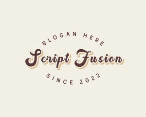 Simple Retro Script logo