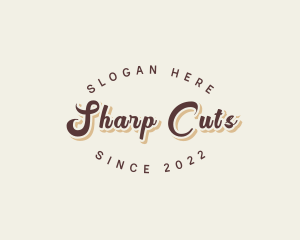 Simple Retro Script logo design