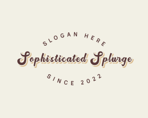 Simple Retro Script logo design